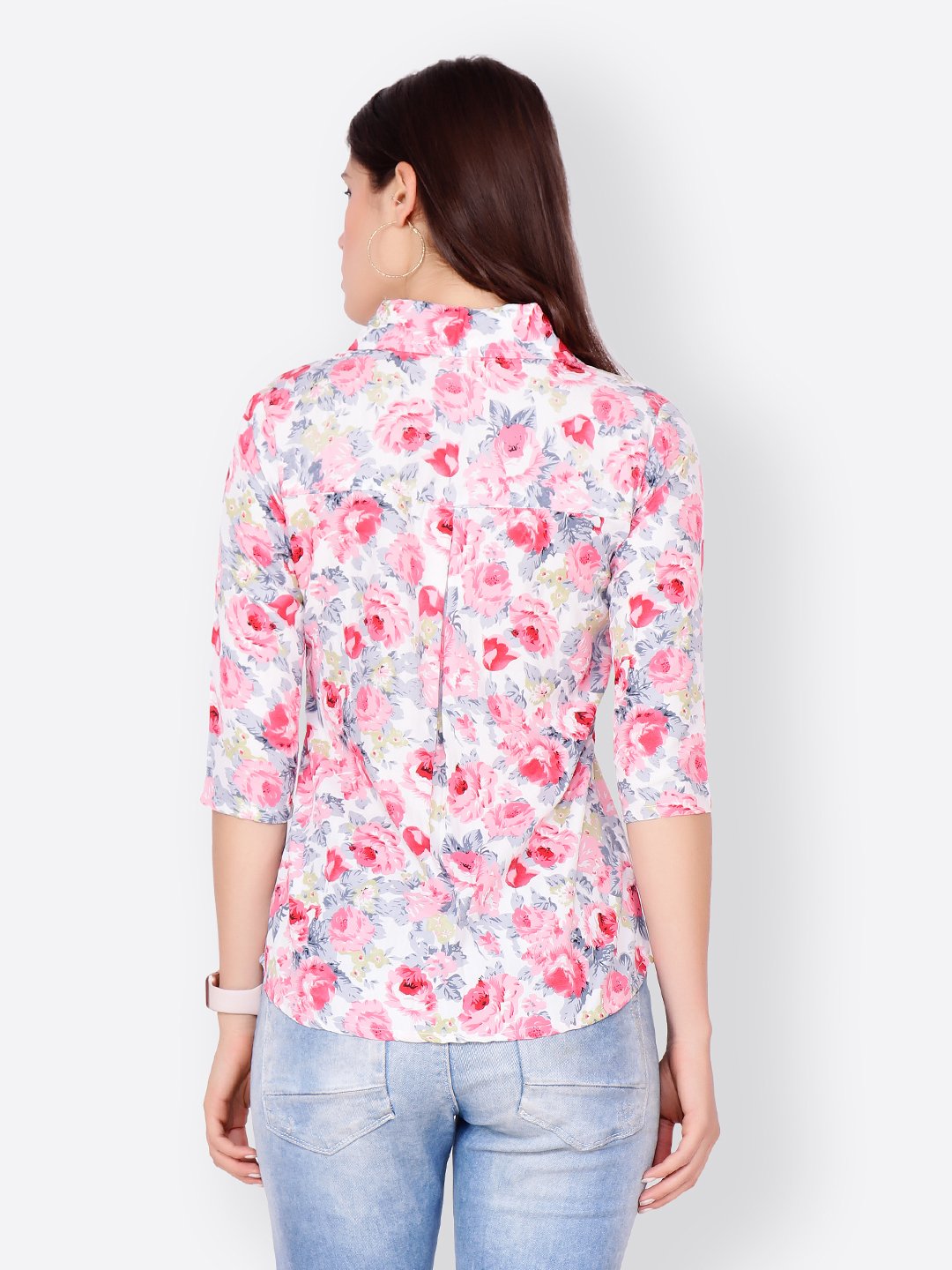 SCORPIUS WHITE FLORAL SHIRT