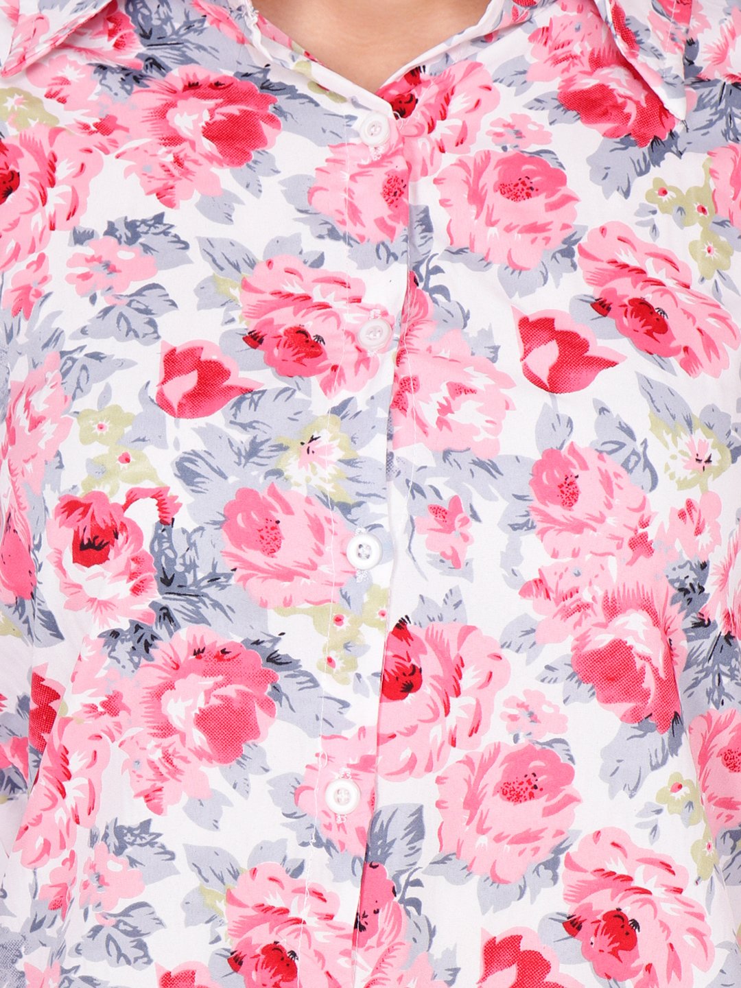 SCORPIUS WHITE FLORAL SHIRT