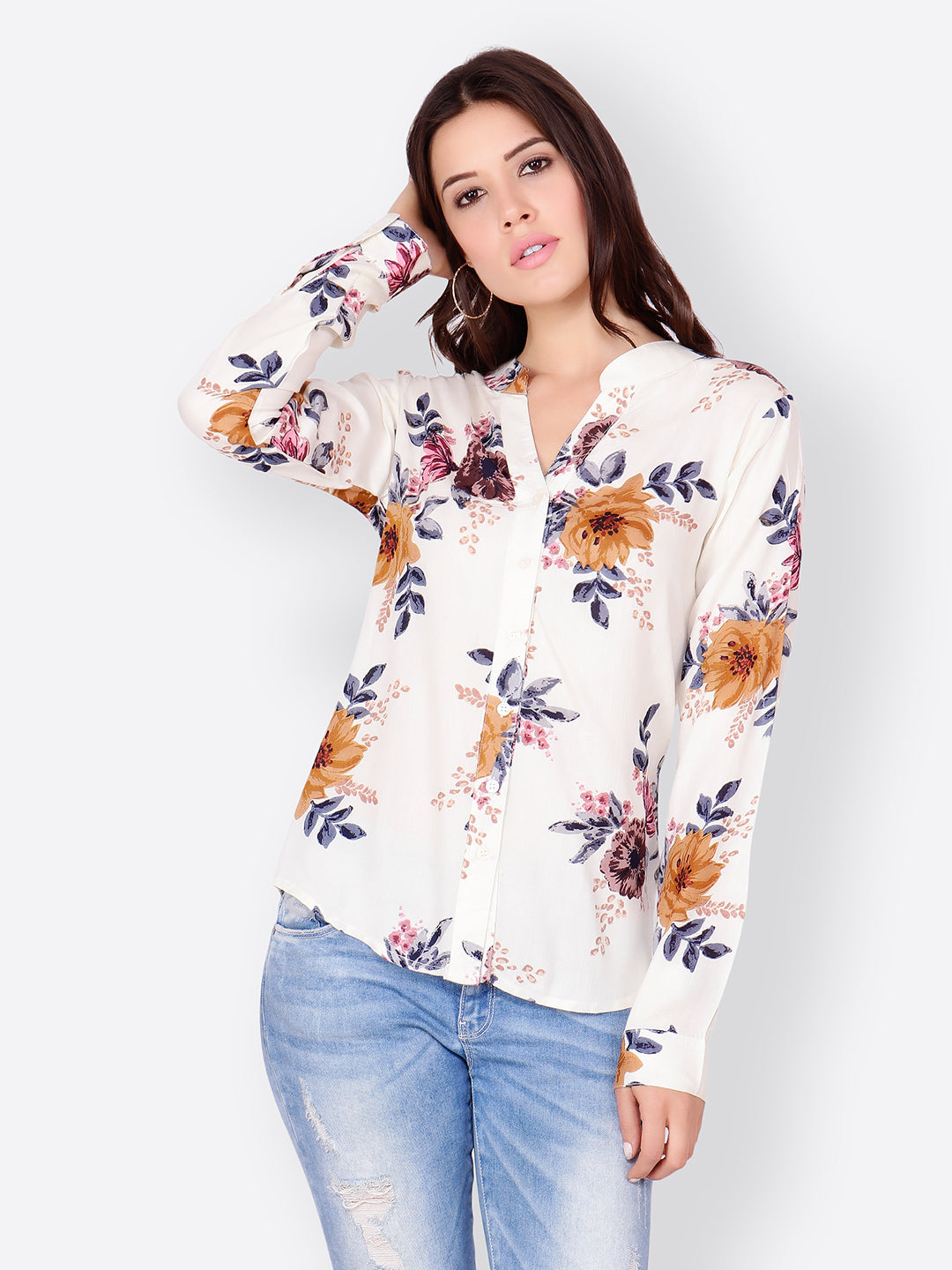 SCORPIUS Off-White printed Shirt