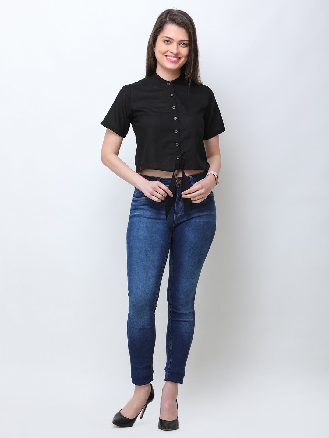Black Solid Shirt