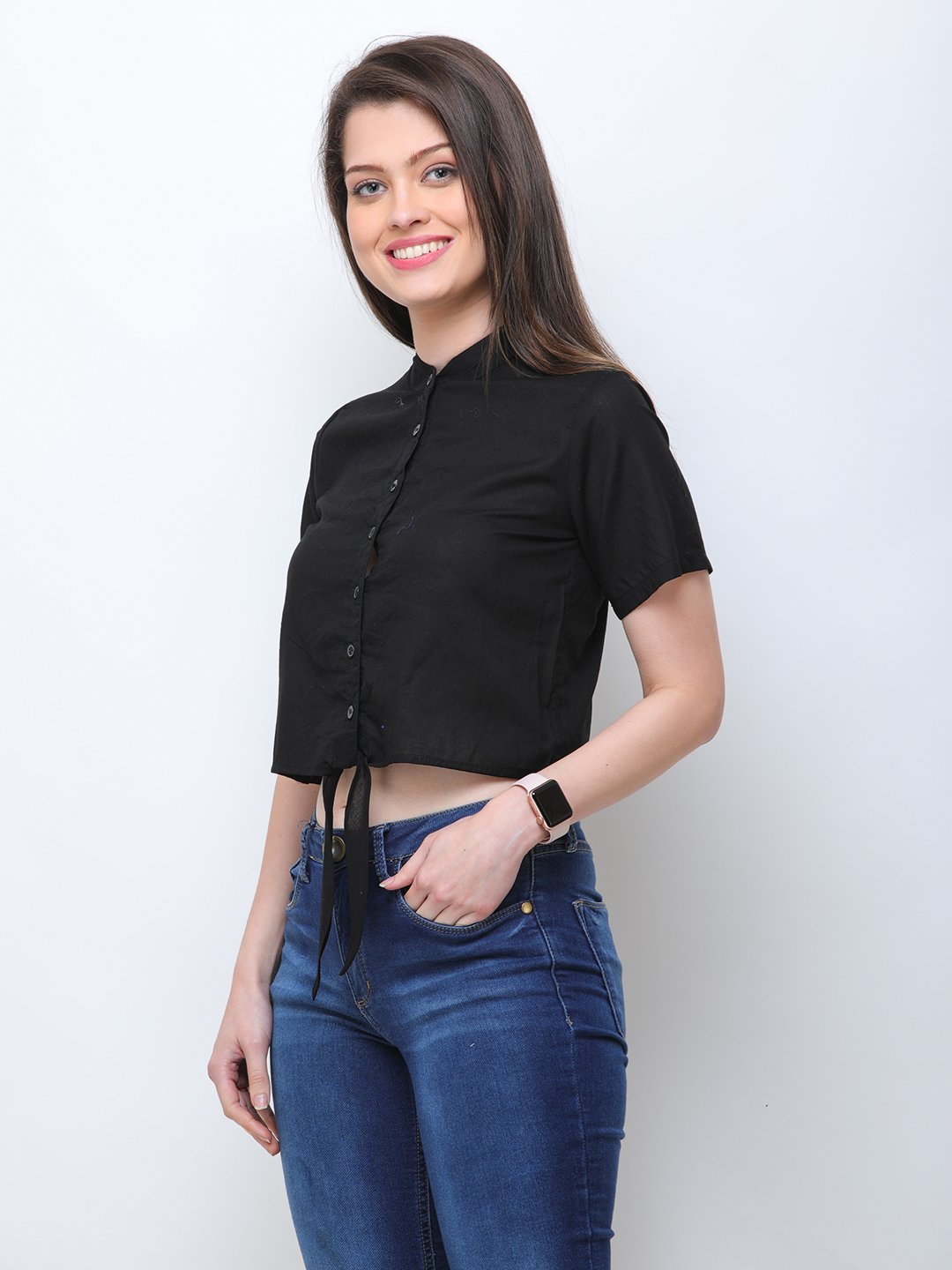 Black Solid Shirt
