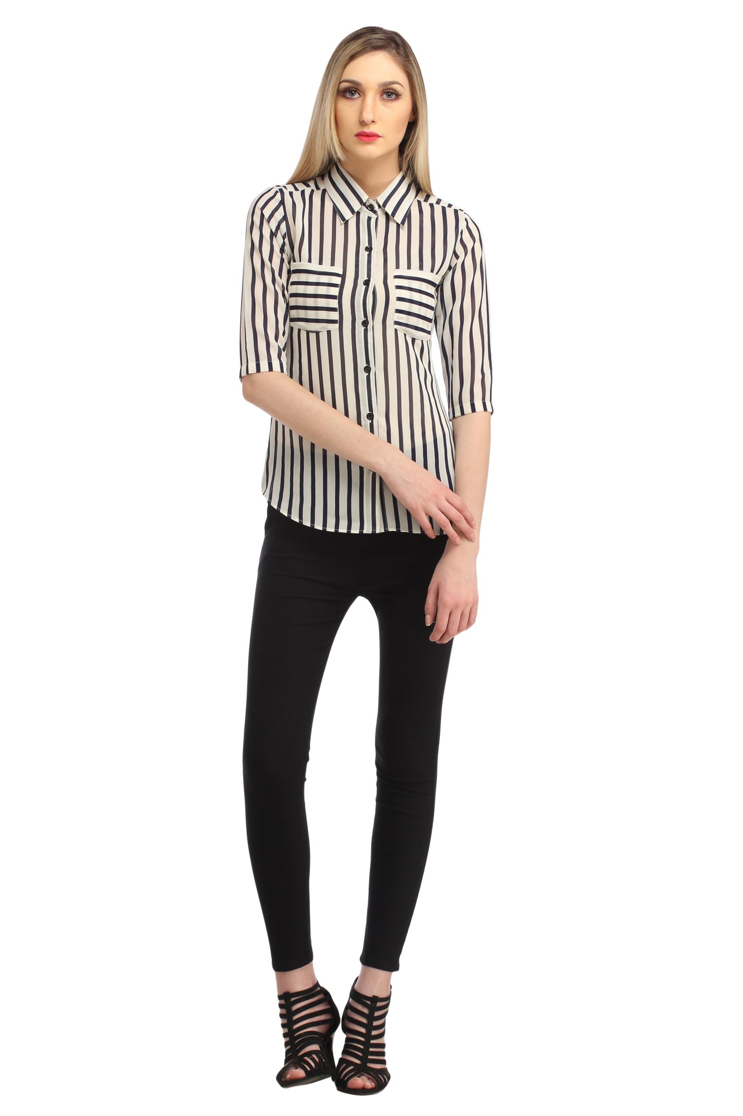 White Striped Shirt