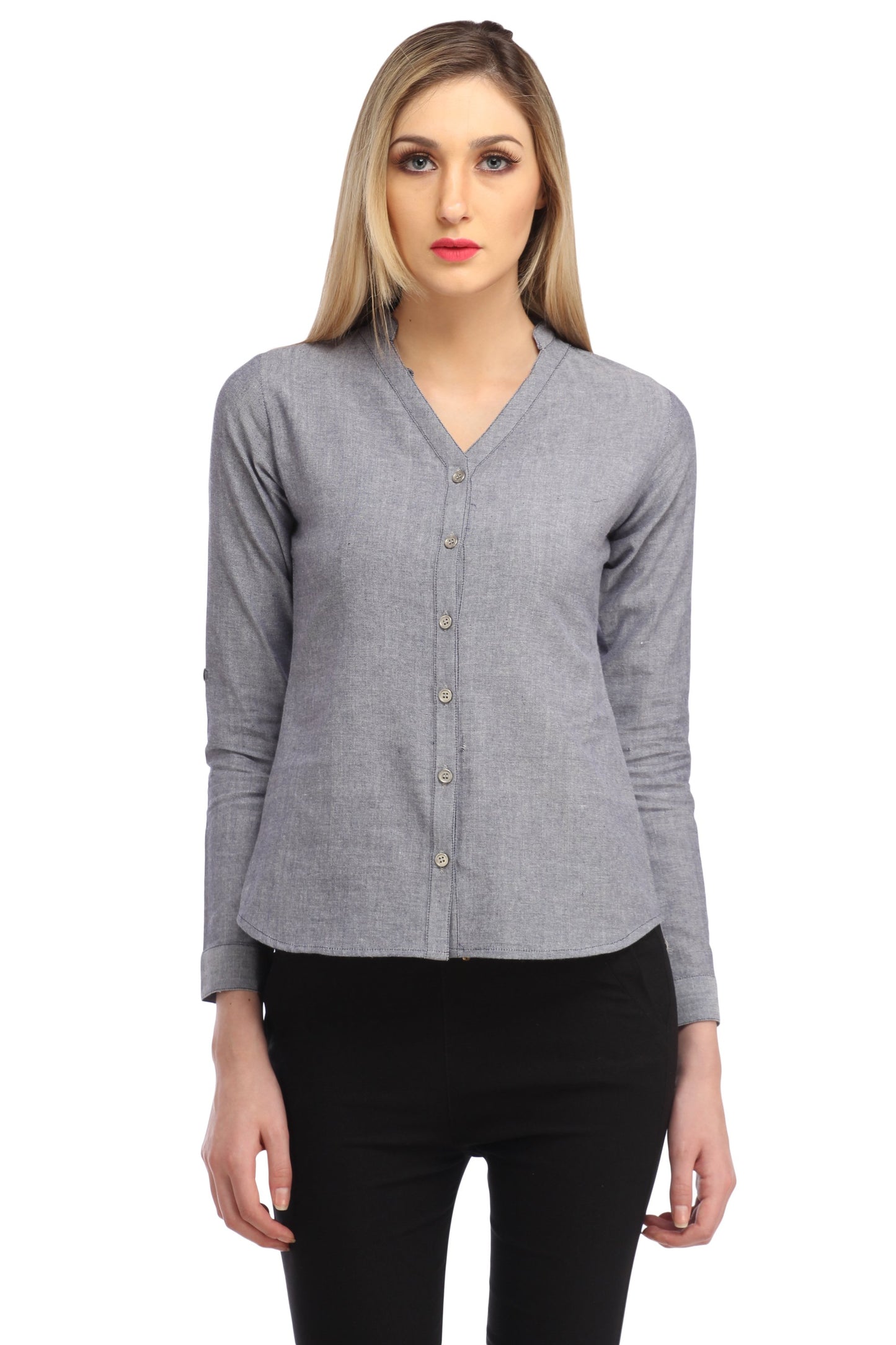 Grey Solid Shirt