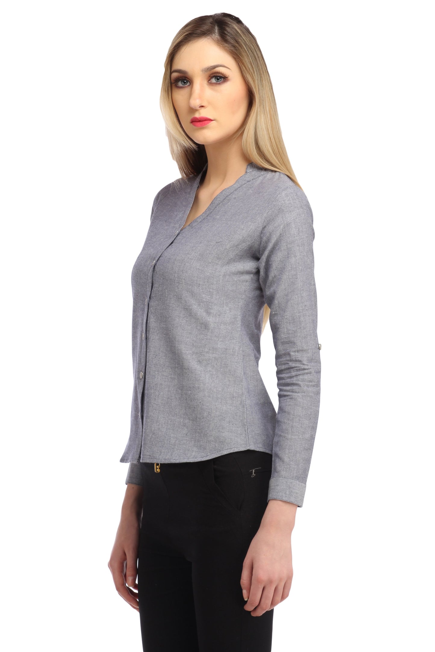 Grey Solid Shirt