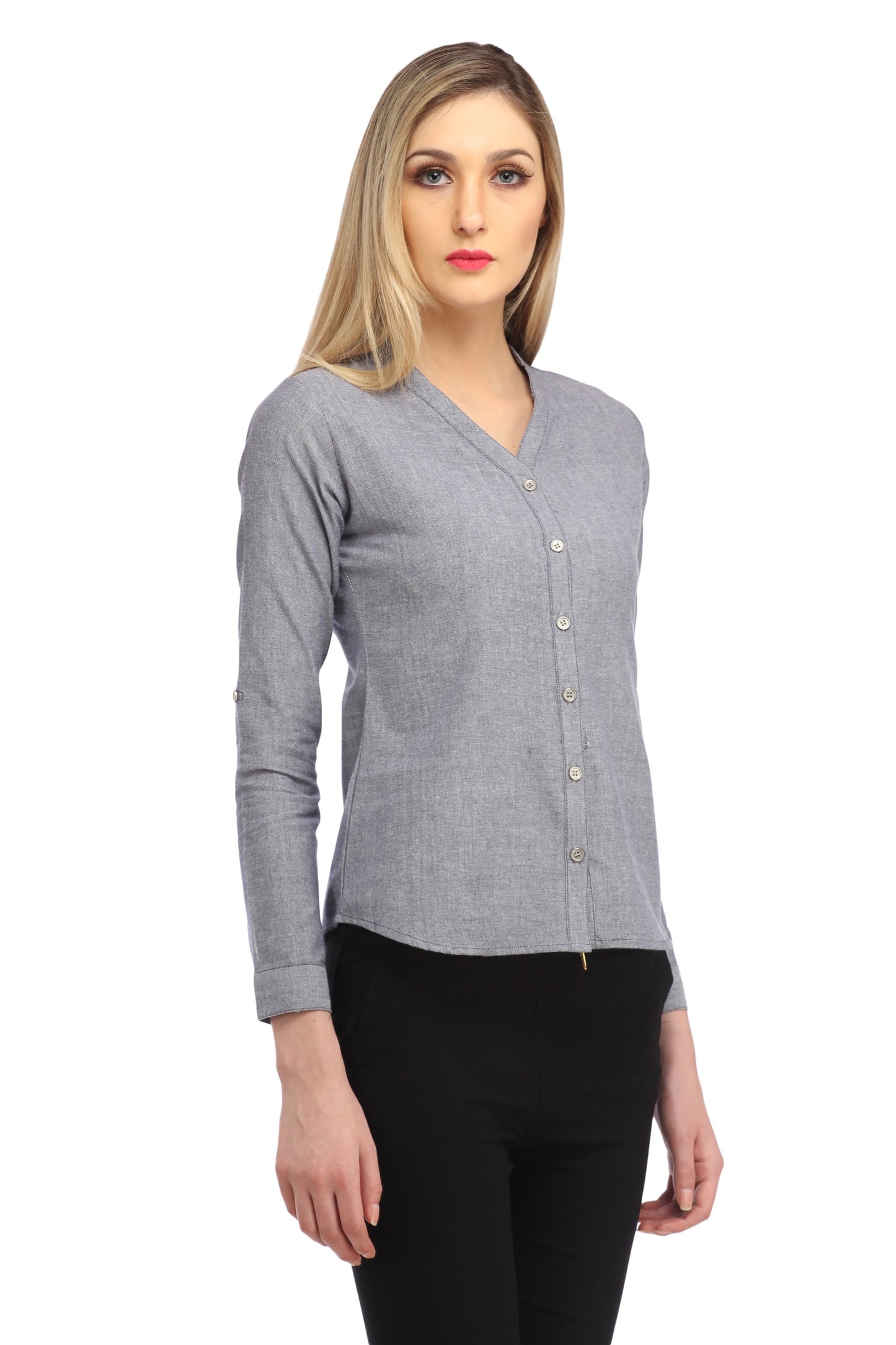 Grey Solid Shirt