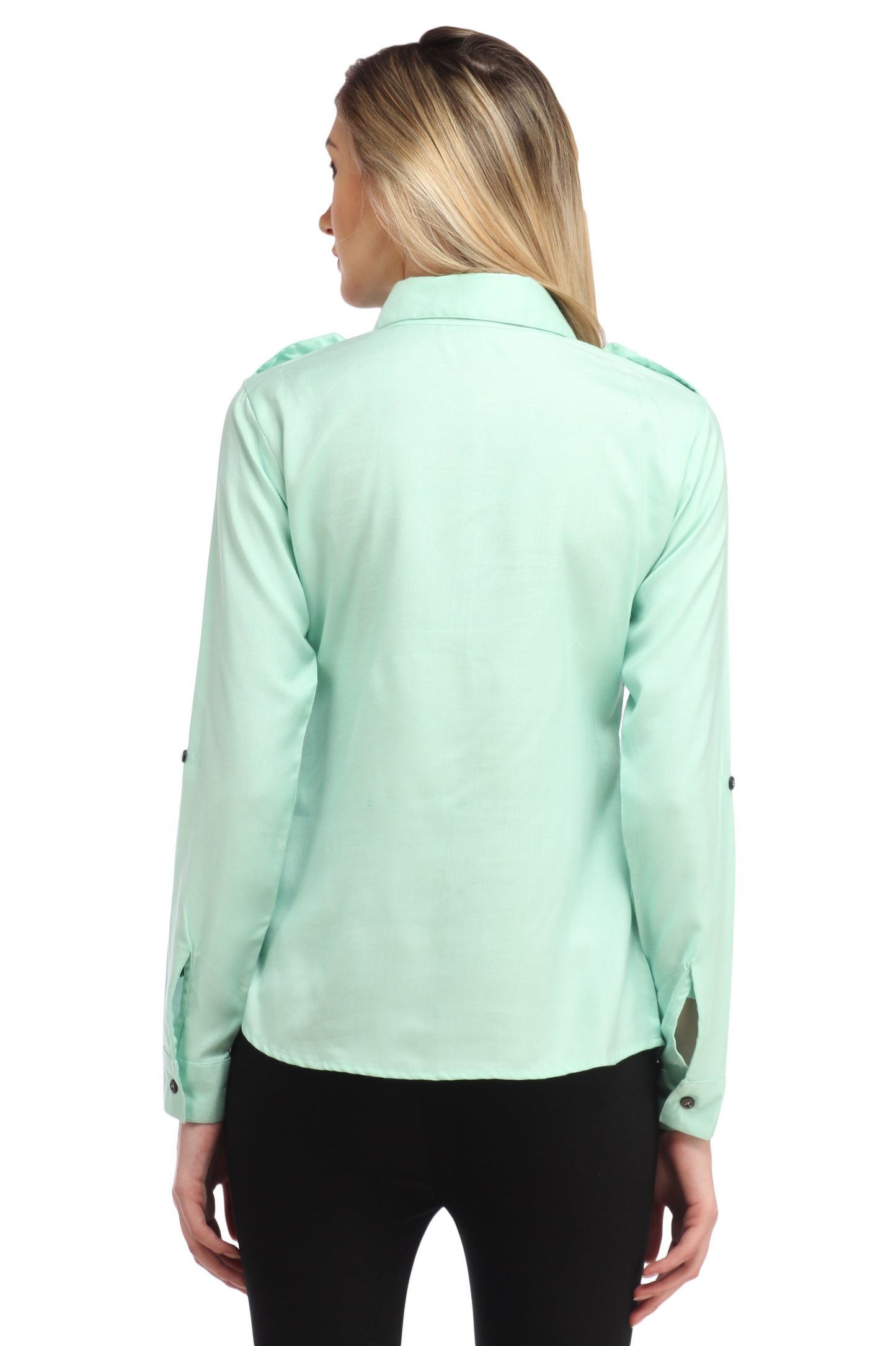Green Solid Shirt