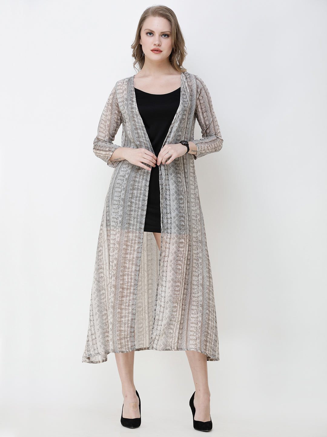 Cation Printed Georgette shrug