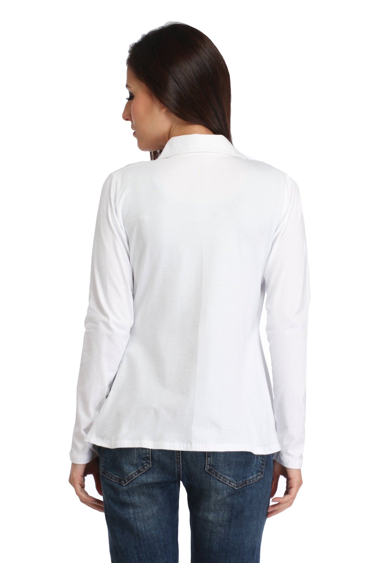 White Solid Shrug