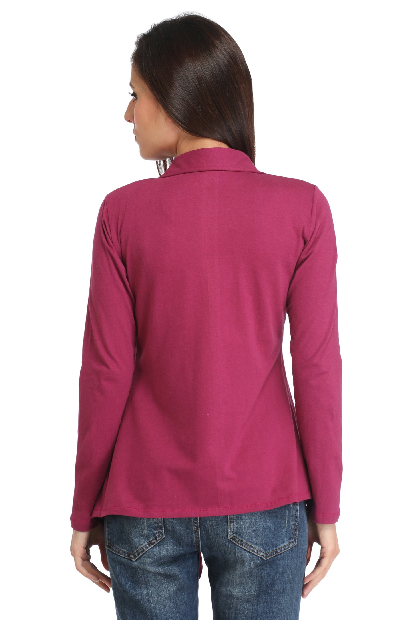 Burgundy Solid Shrug