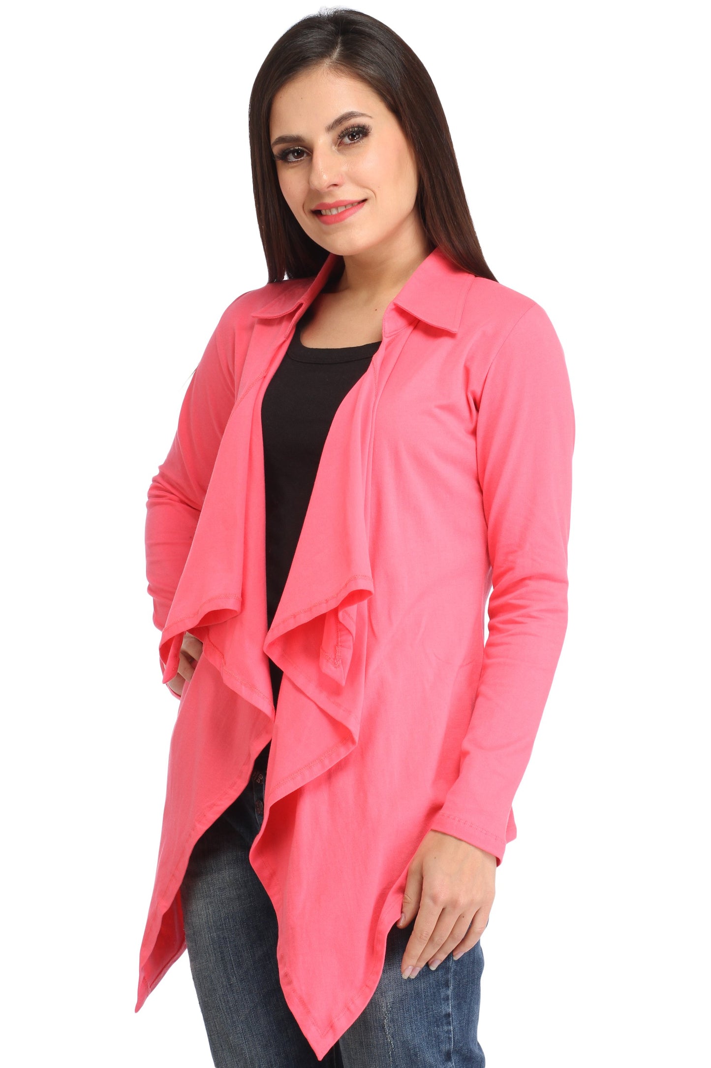 Pink Solid Shrug