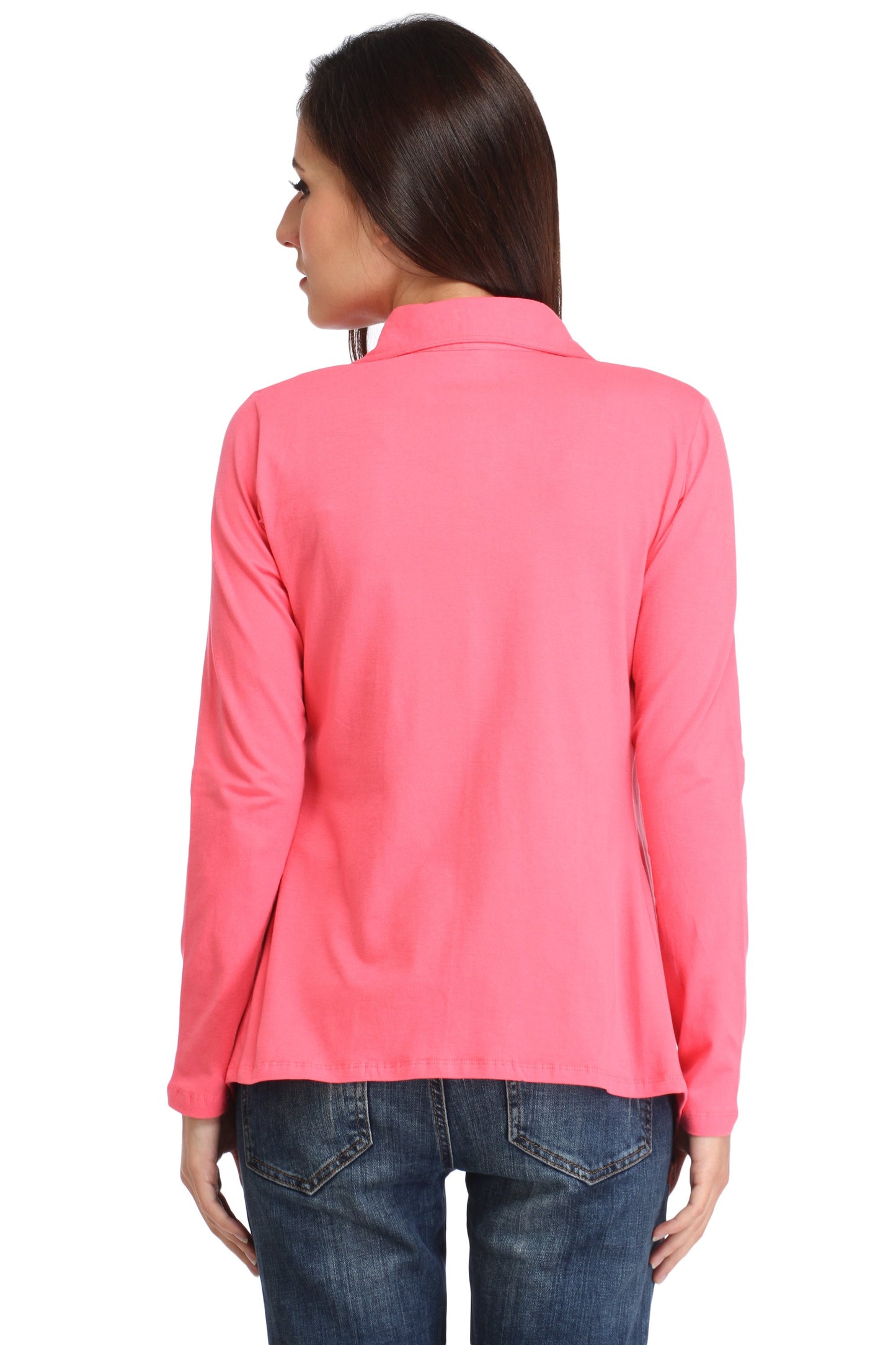 Pink Solid Shrug