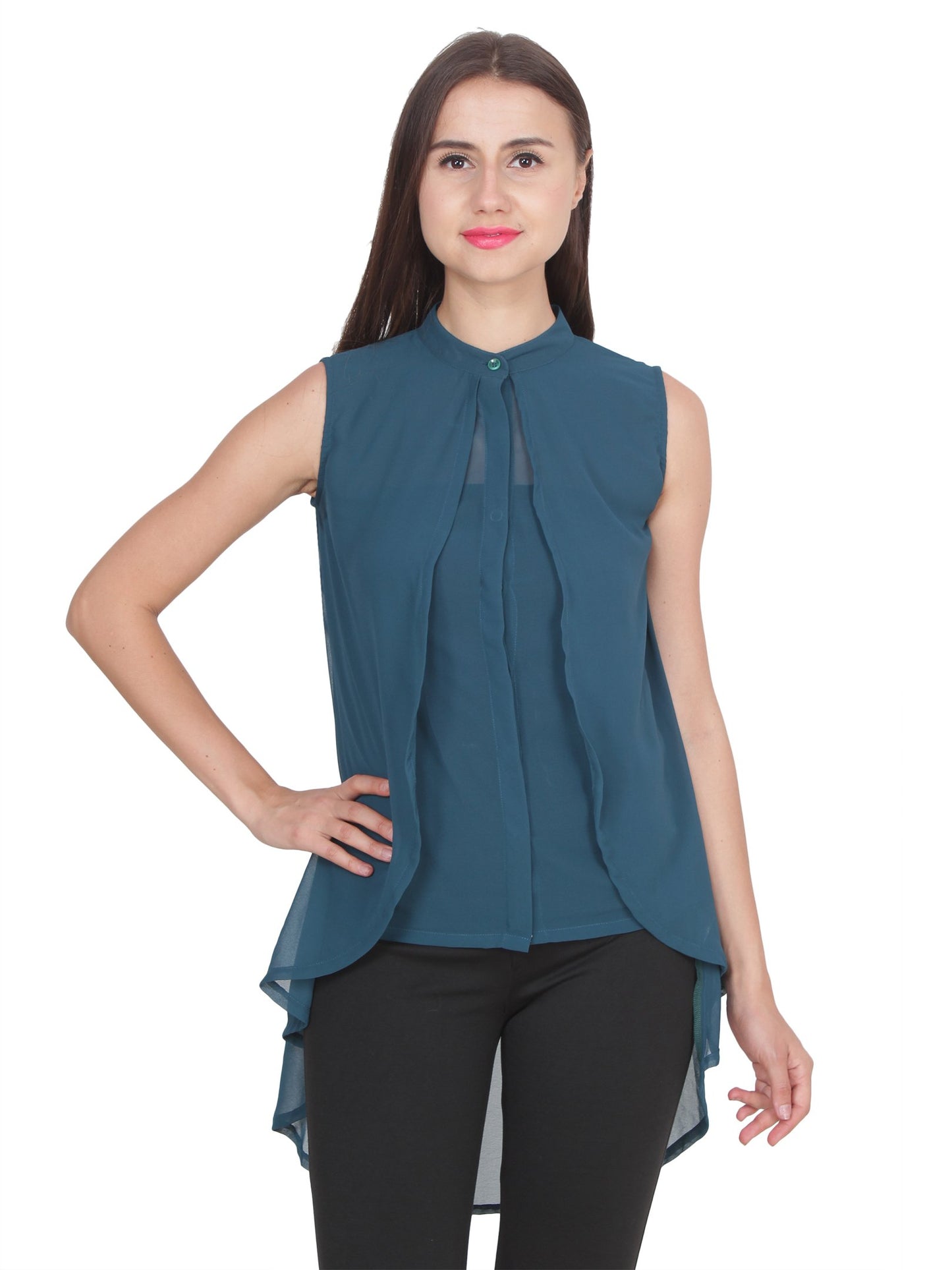 Blue Solid Shirt