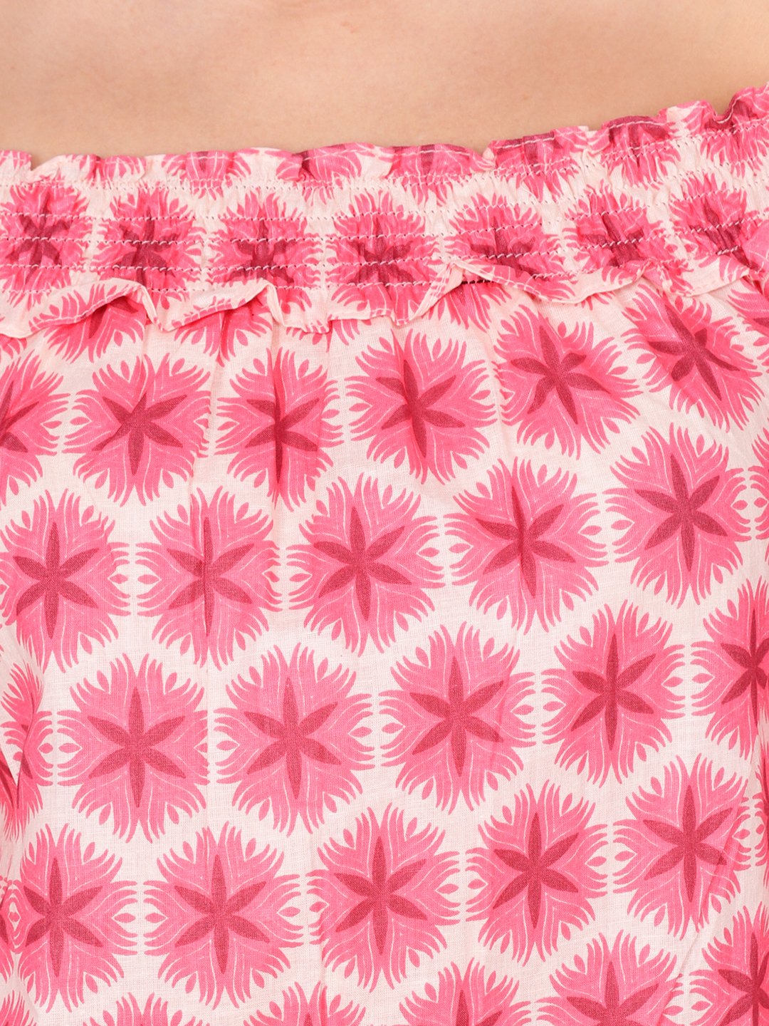 SCORPIUS LIGHT PINK PRINTED TOP