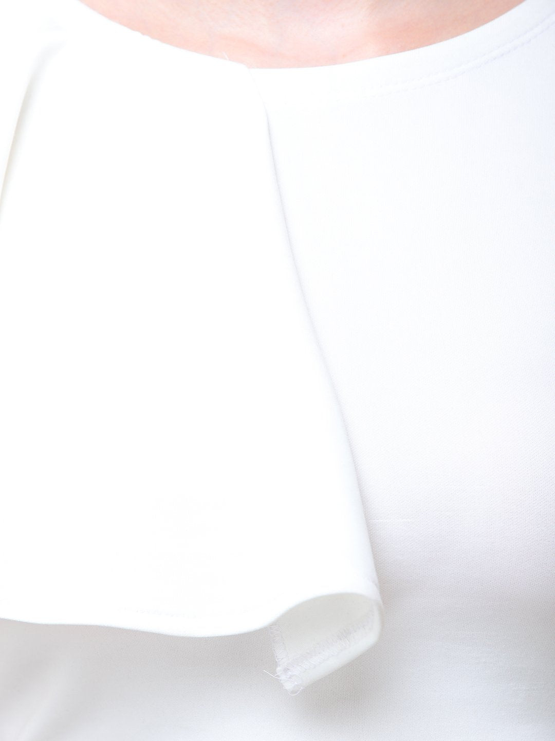 SCORPIUS WHITE FRONT FRILL TOP