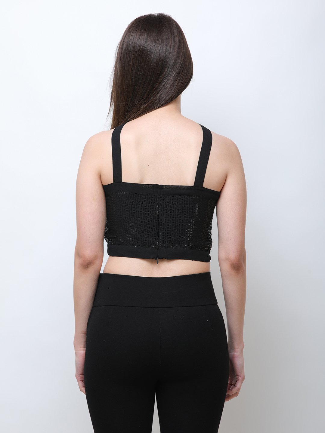 SCORPIUS BLACK Sequin PARTY TOP