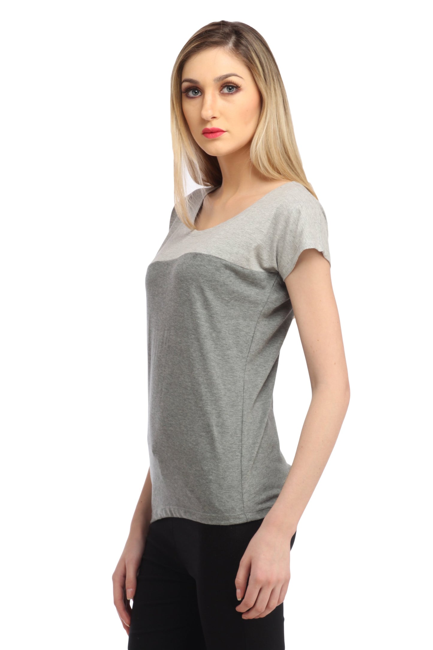 Grey Solid Top