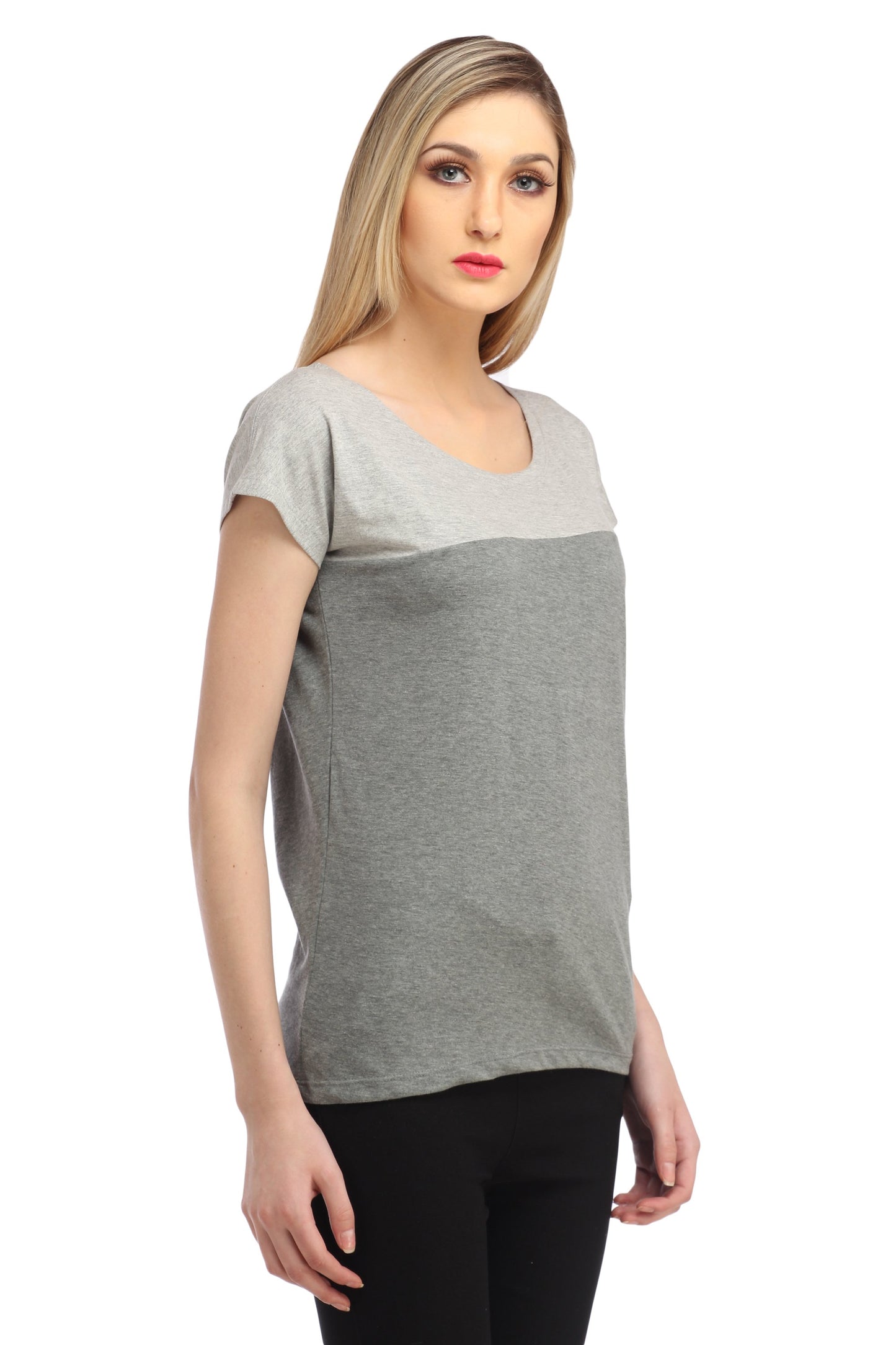 Grey Solid Top