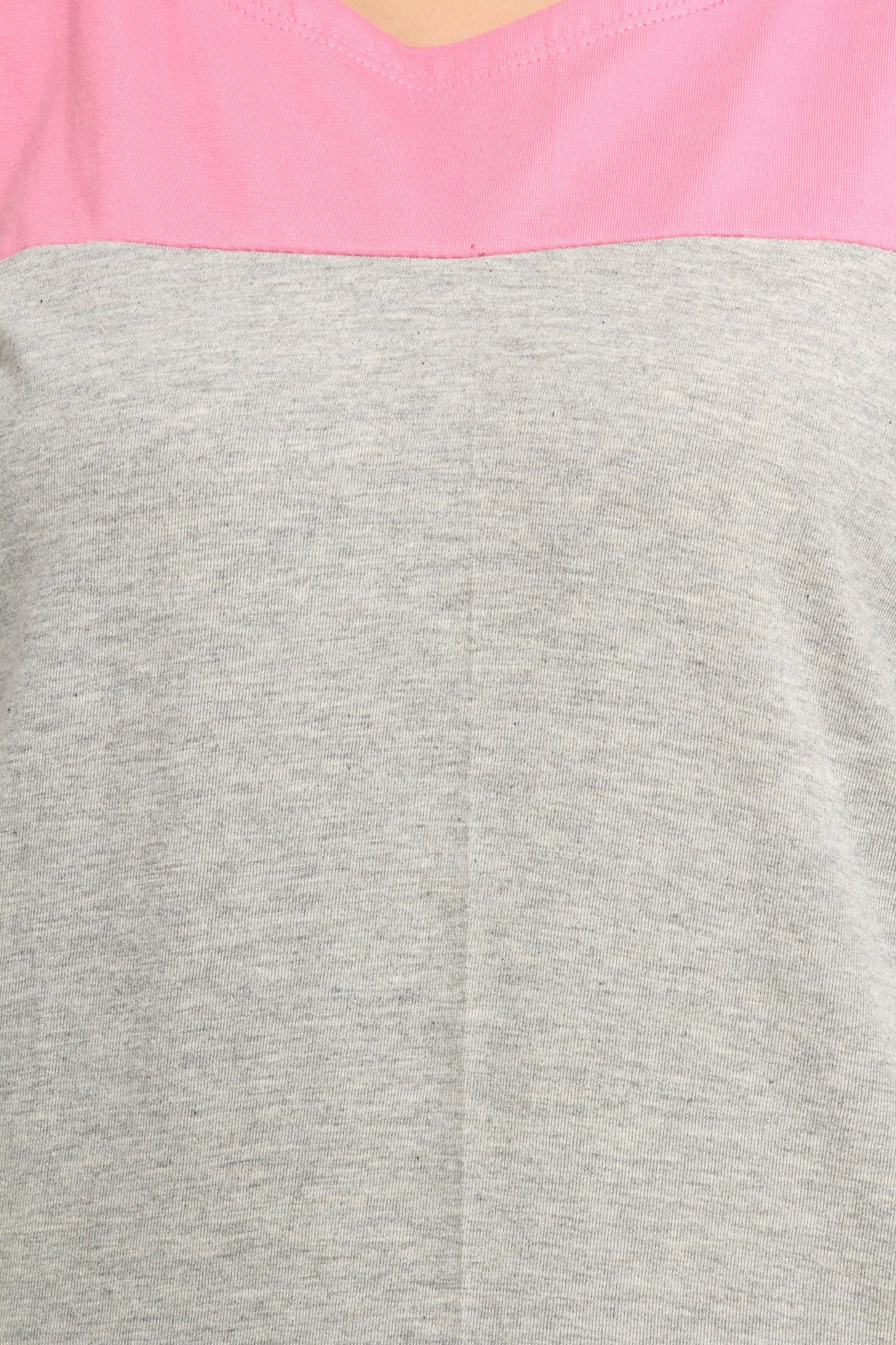 Grey and Pink Solid Top