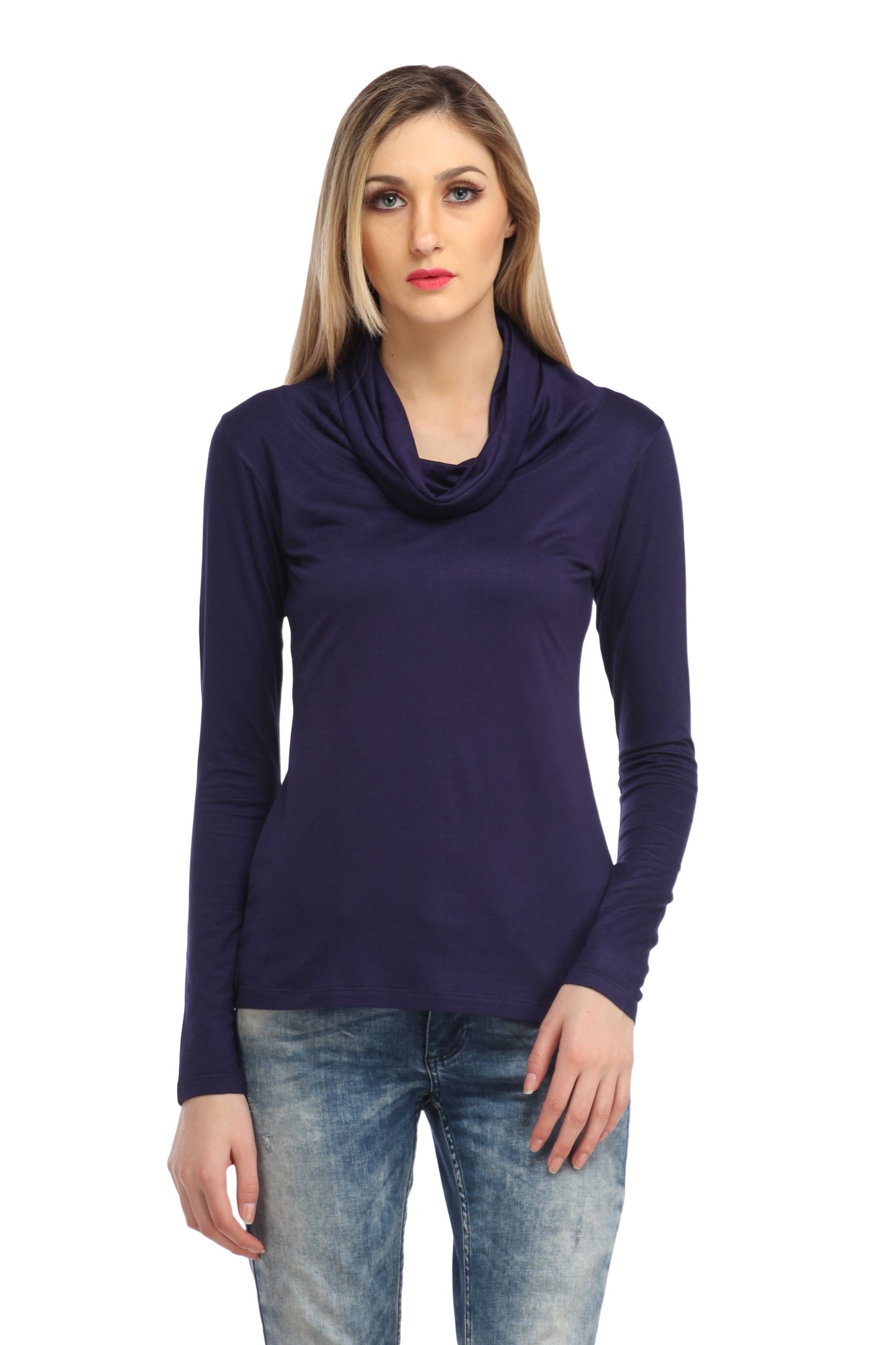 Blue Solid Top