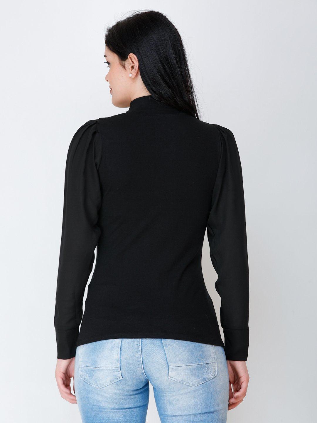 SCORPIUS Black High neck regular top