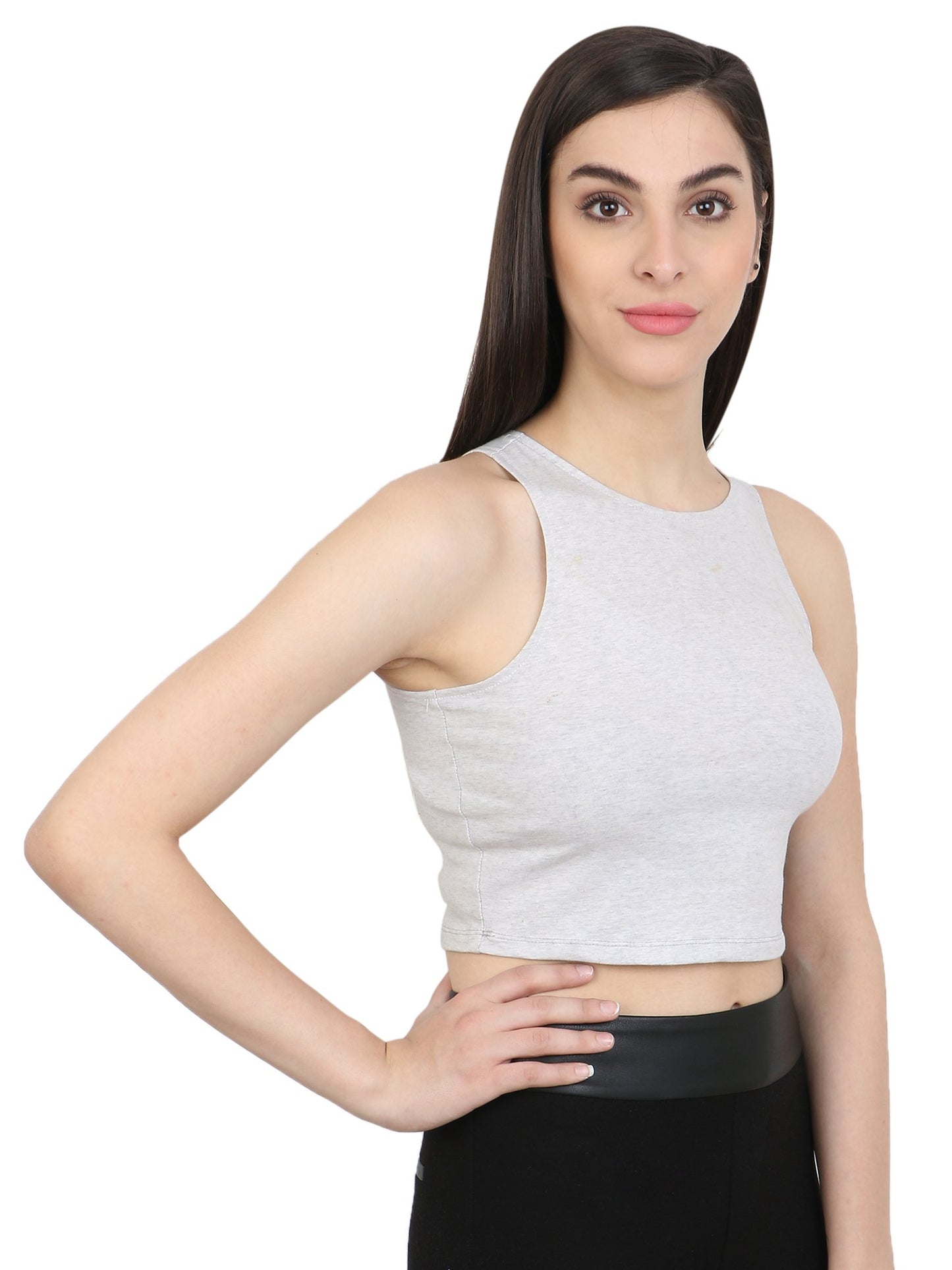 Grey Solid Top