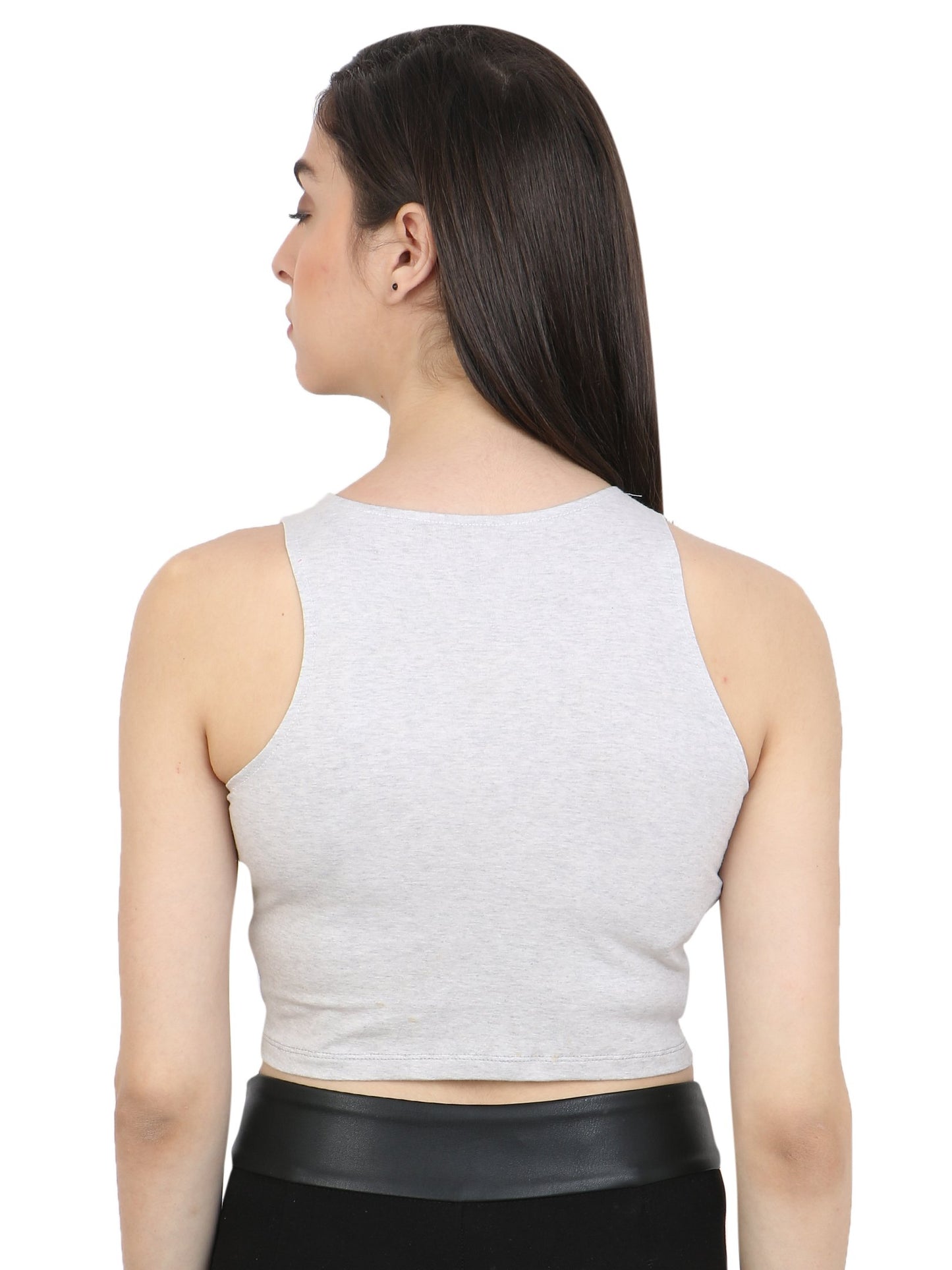 Grey Solid Top