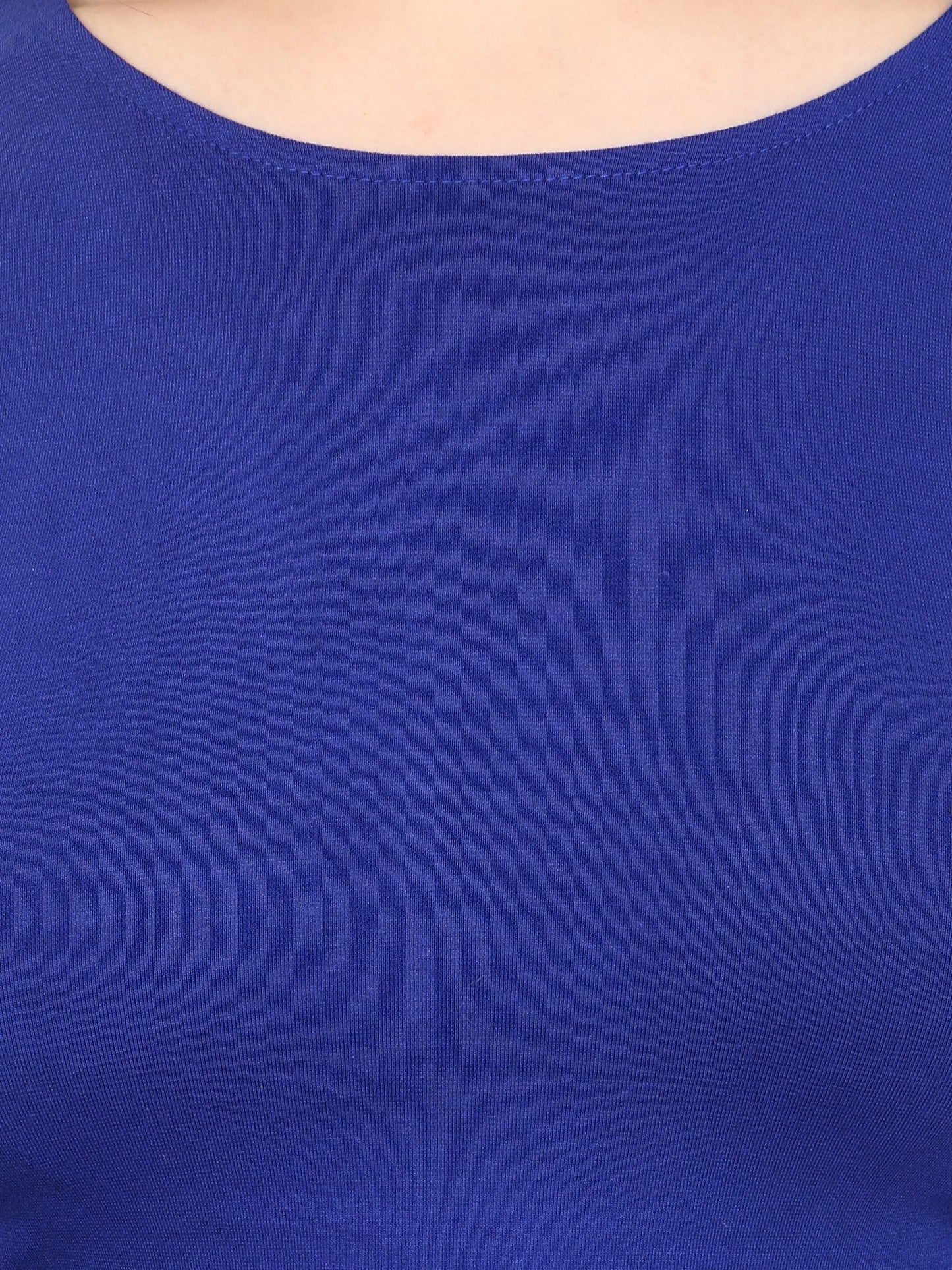 Blue Solid Top