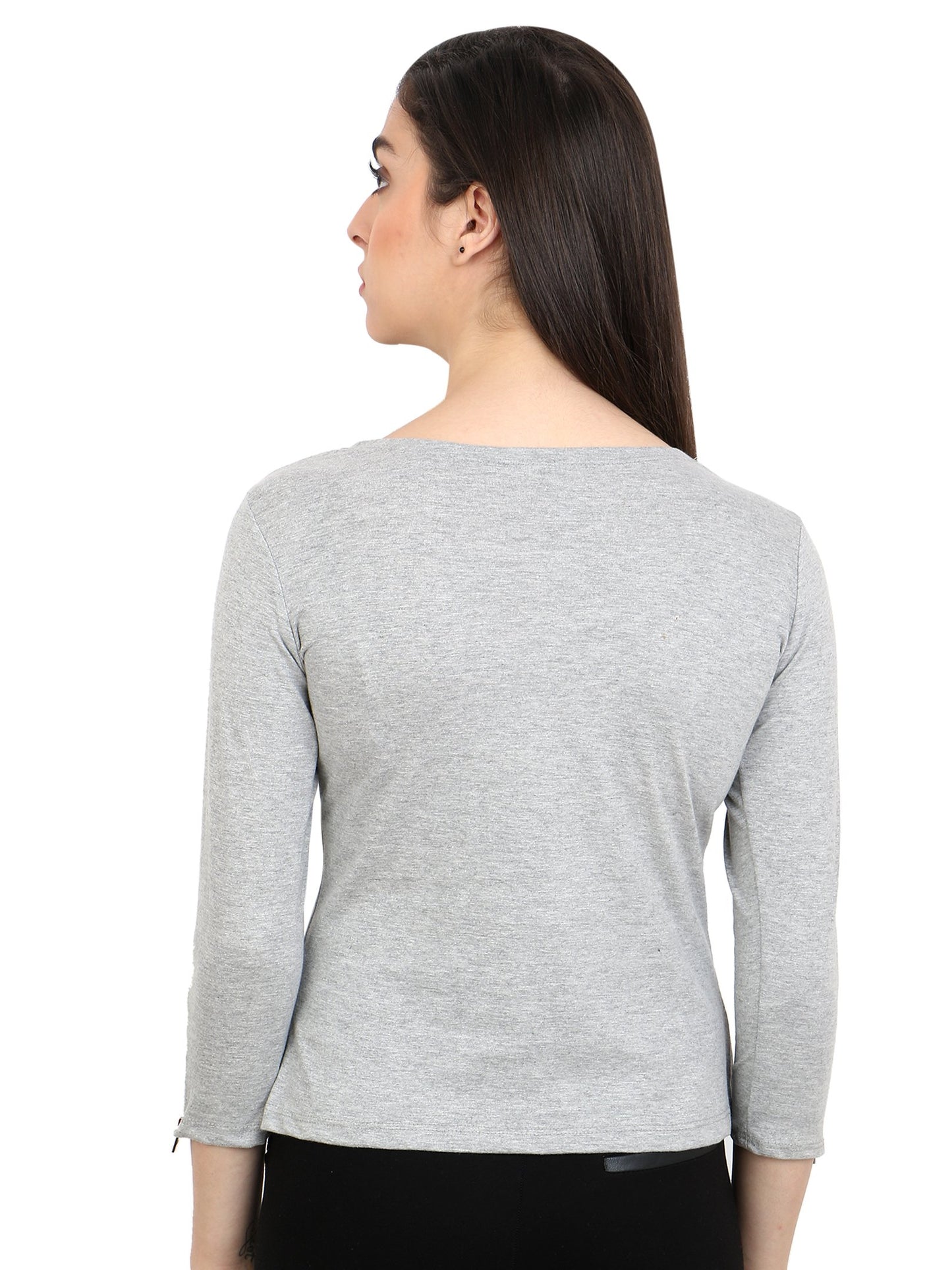 Grey Solid Top