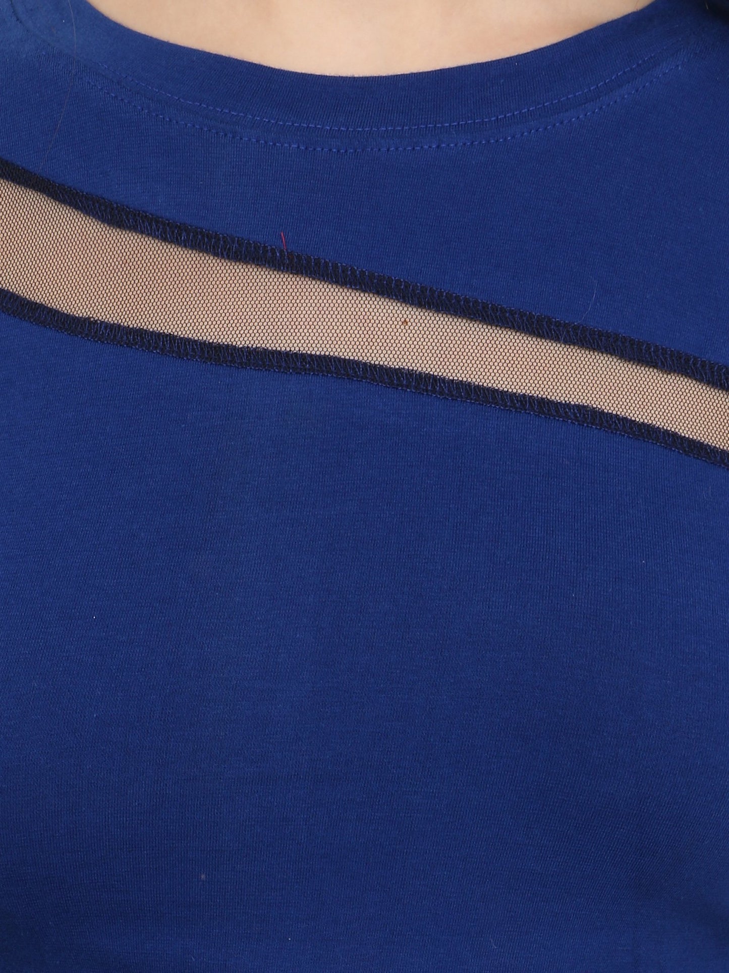 Blue Solid Top