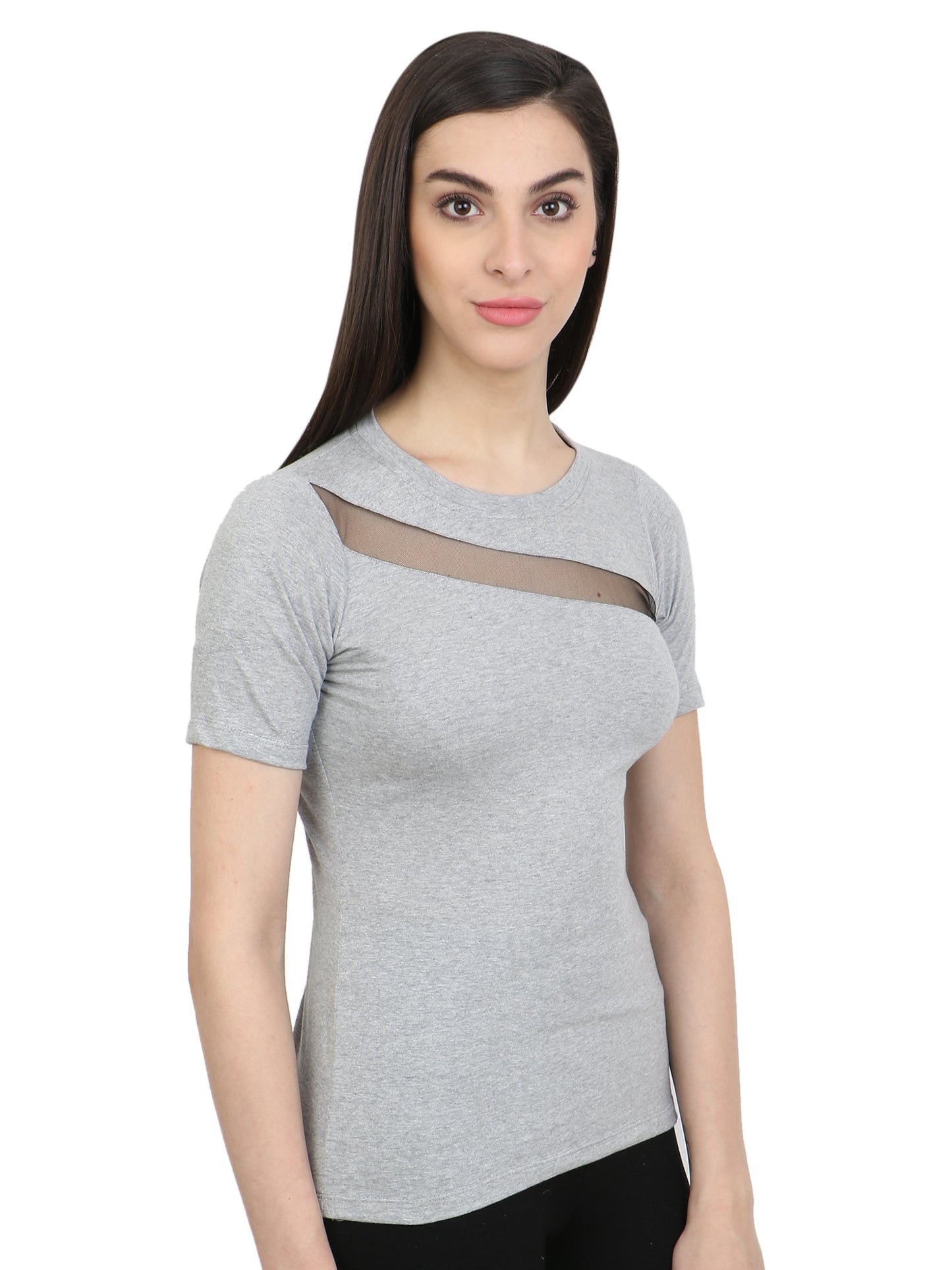 Grey Solid Top