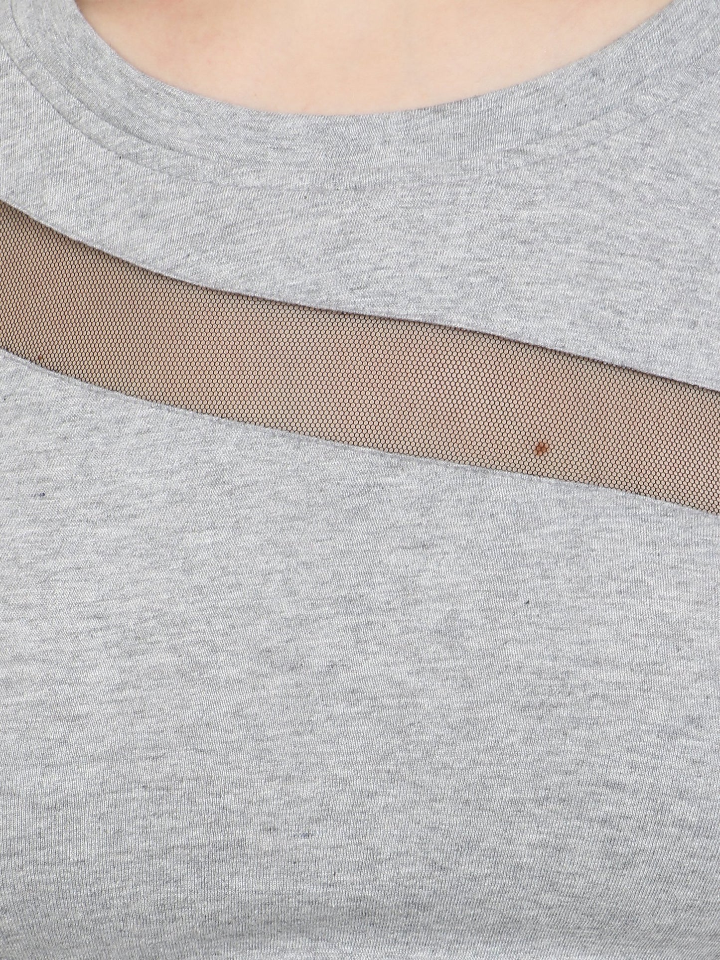Grey Solid Top