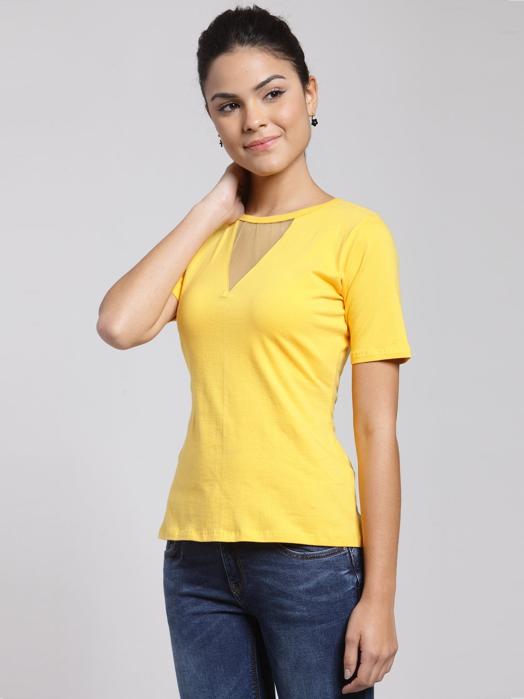 Yellow Solid Top