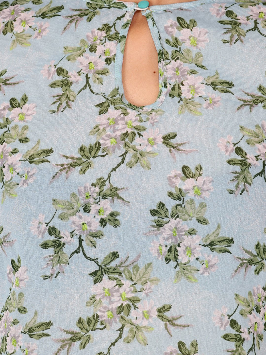 Cation Blue Printed Top