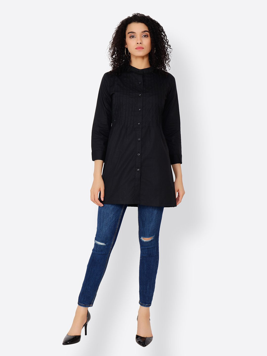 Cation Black Tunic