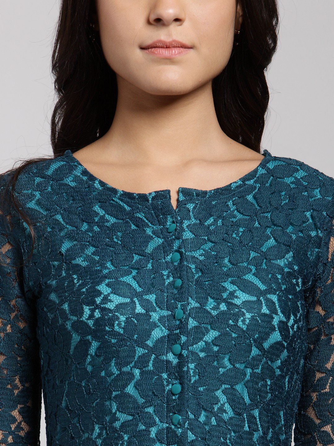 Cation Green Self Print Tunic