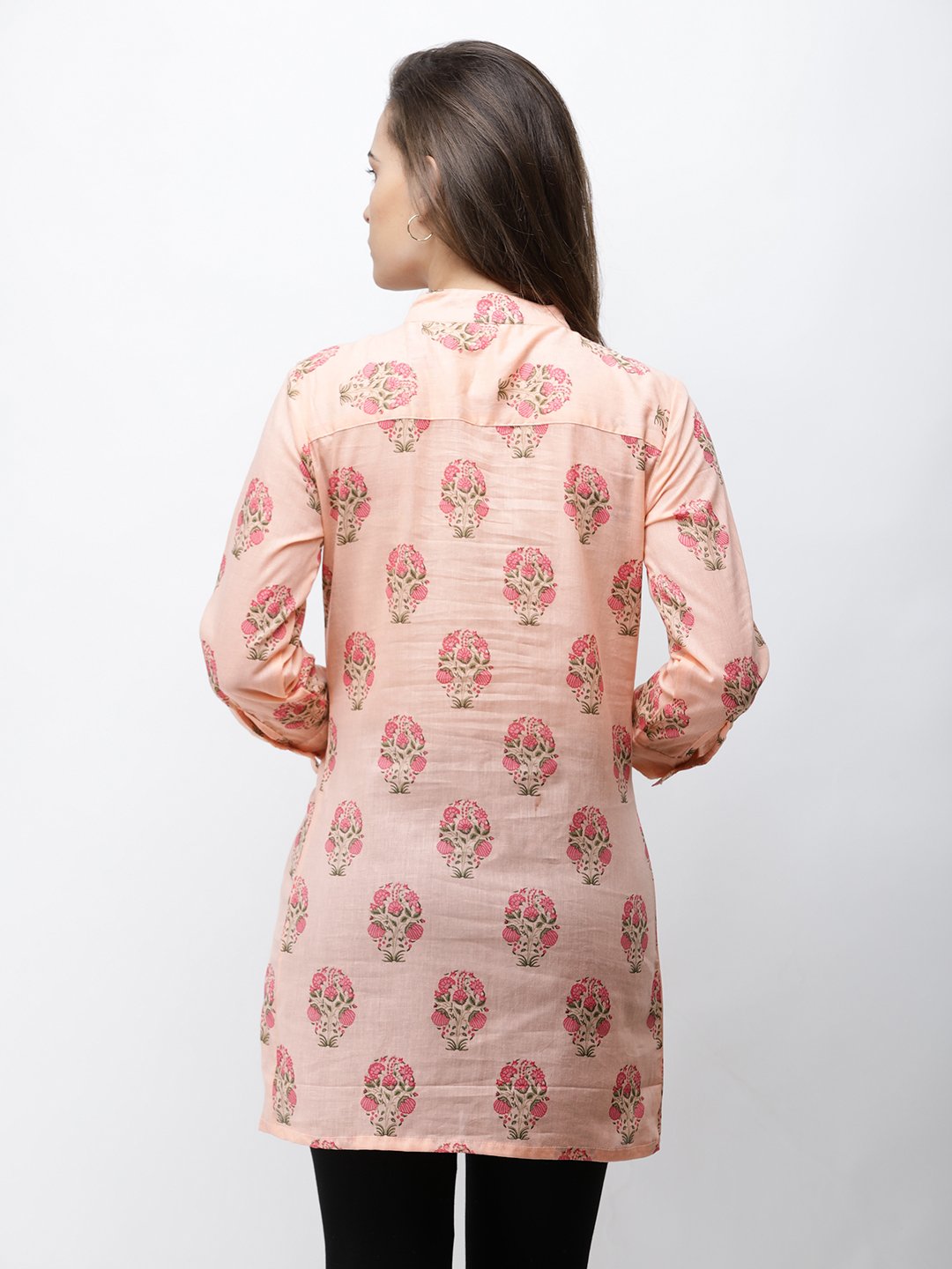 Cation Orange Printed Tunic