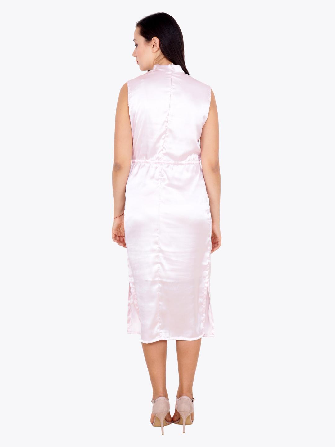 Pink Solid Dress
