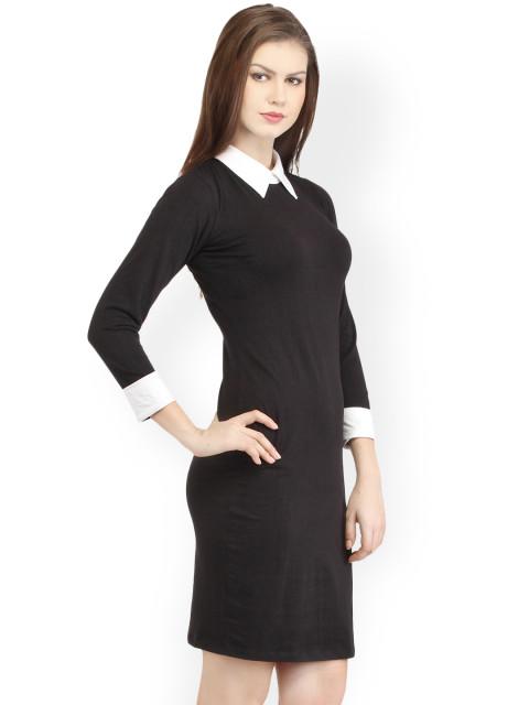 Black Solid Dress