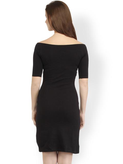 Black Solid Dress