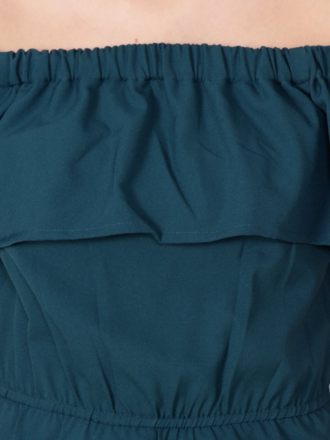 Green Solid Jumpsuit
