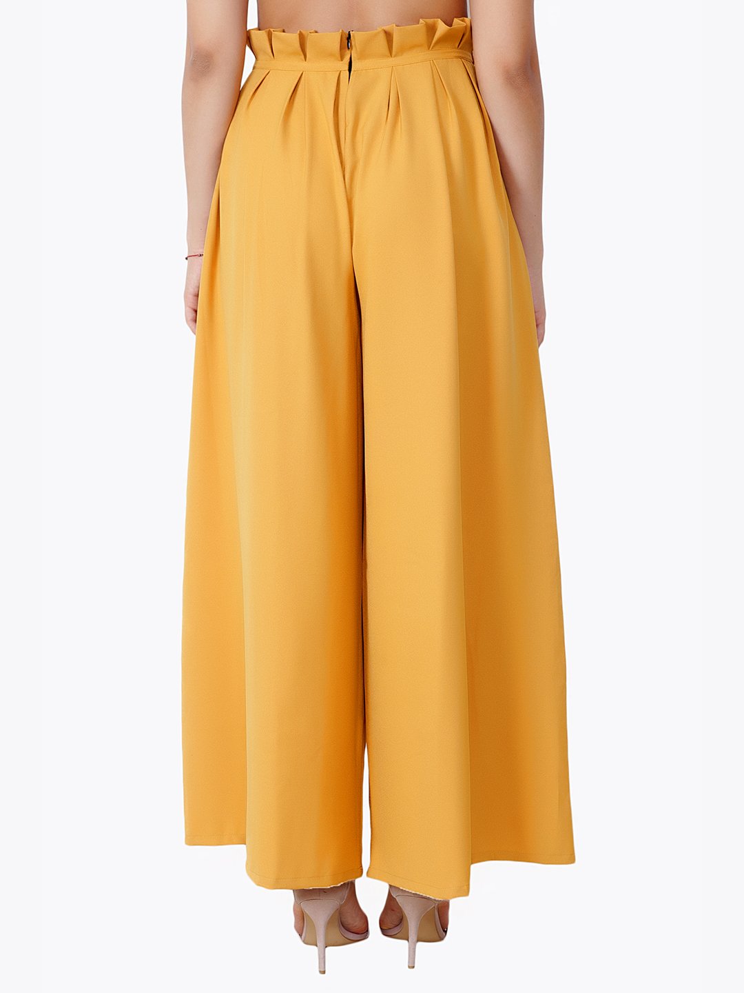Yellow Solid Palazo