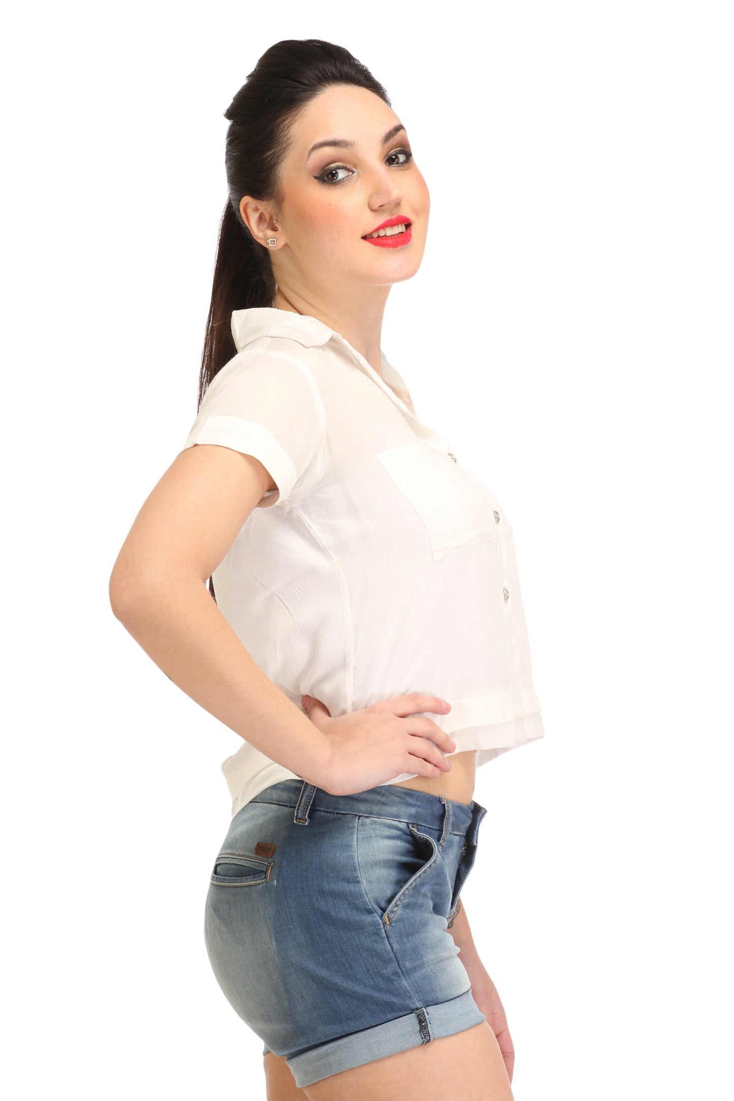White Solid Shirt
