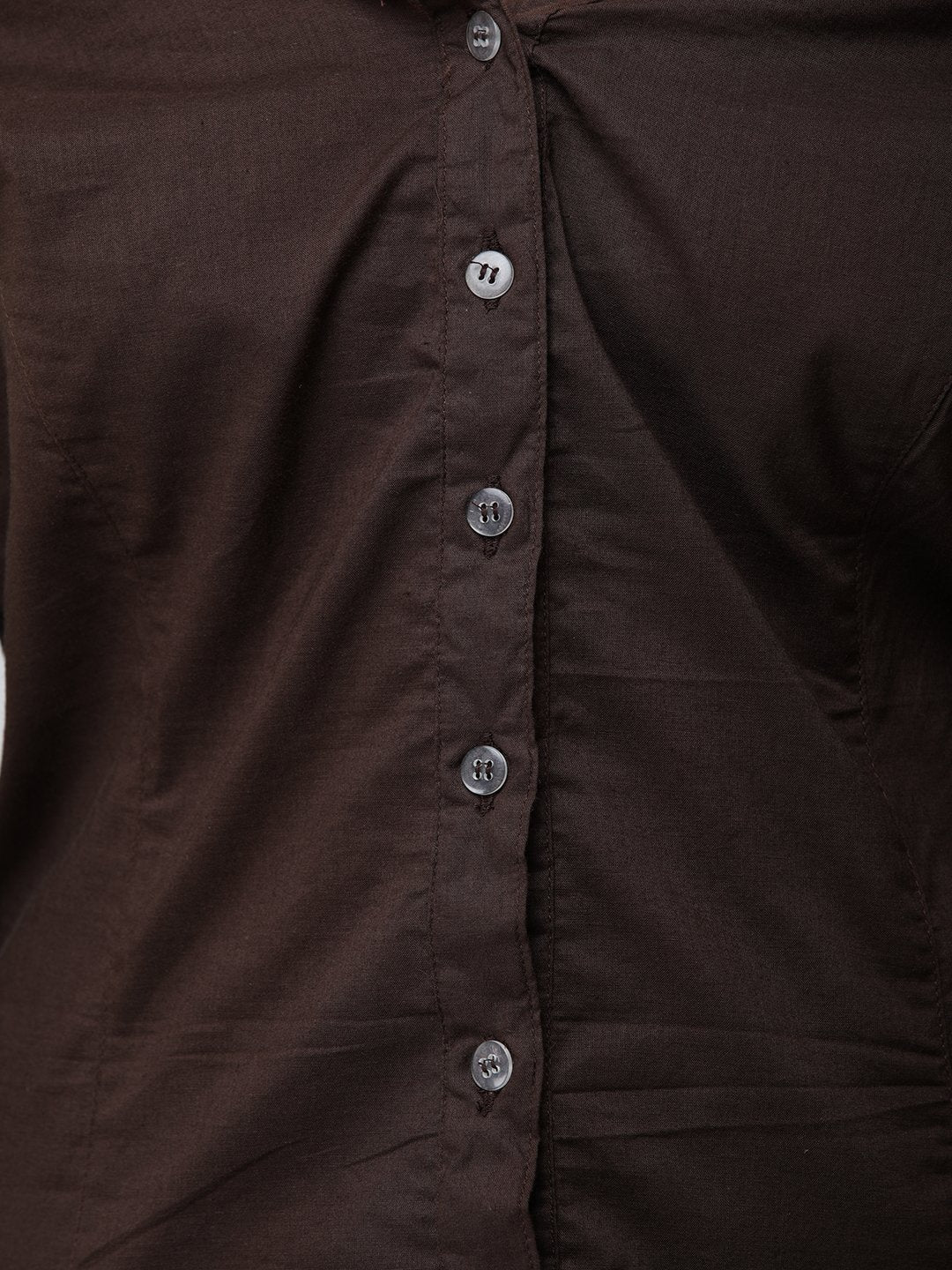 Cation Brown Solid Shirt