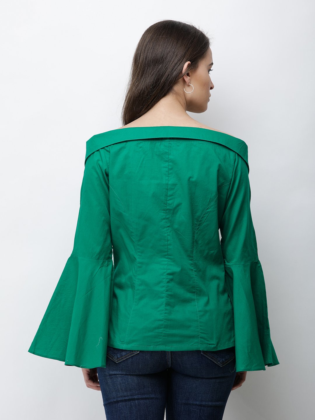 Cation Green Solid Shirt
