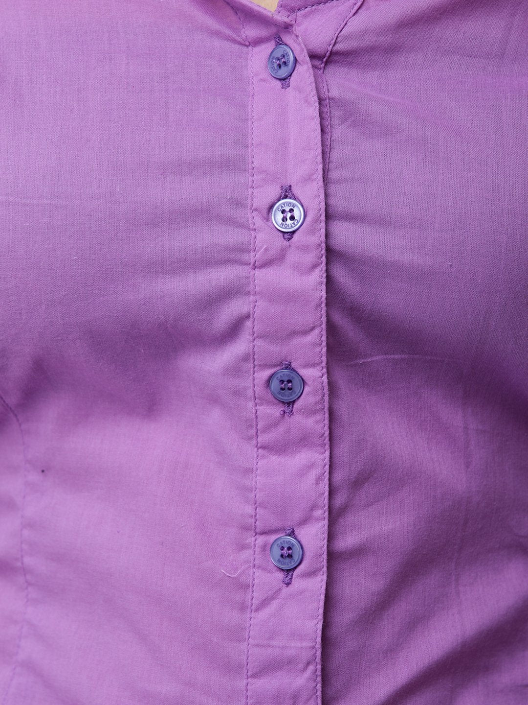 Cation Purple Solid Shirt