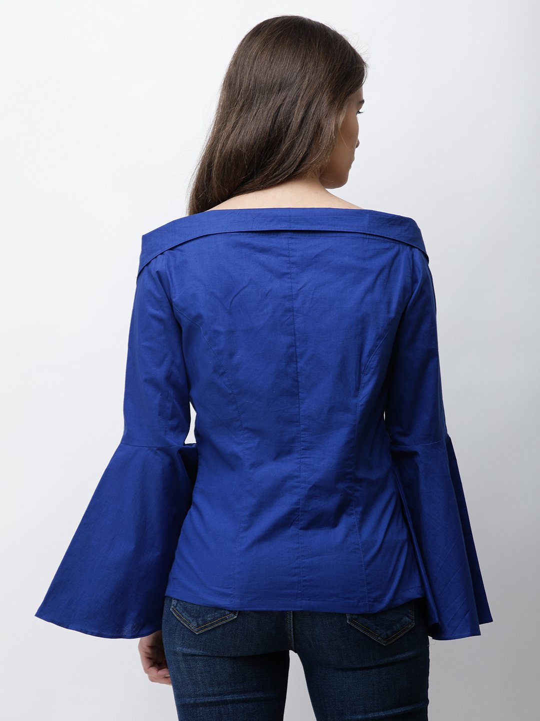 Cation Blue Solid Shirt