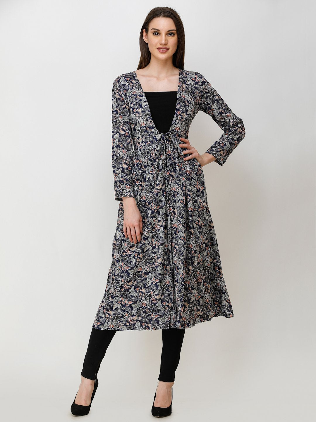 SCORPIUS NAVY BLUE SHRUG