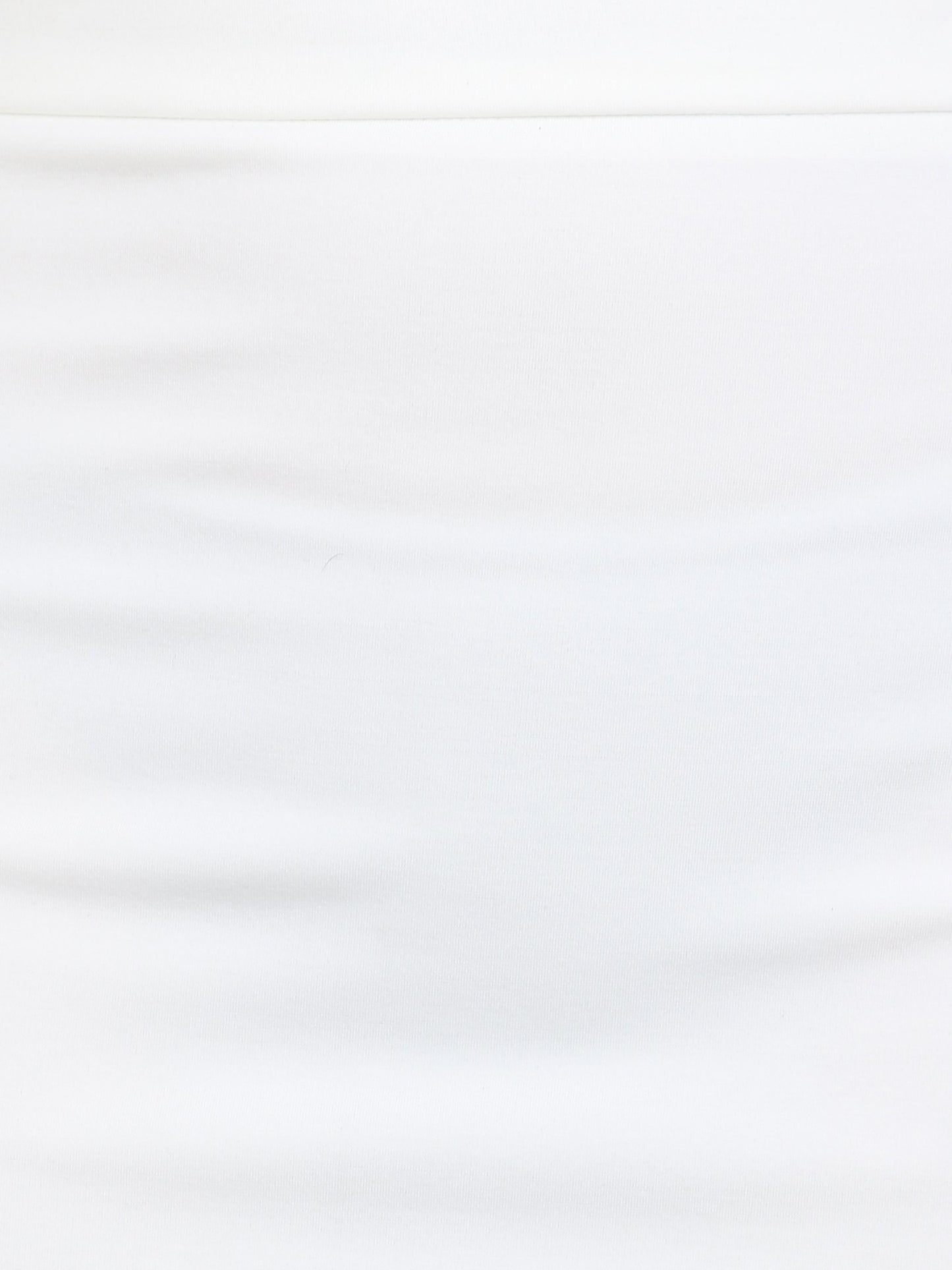 White Solid Skirt