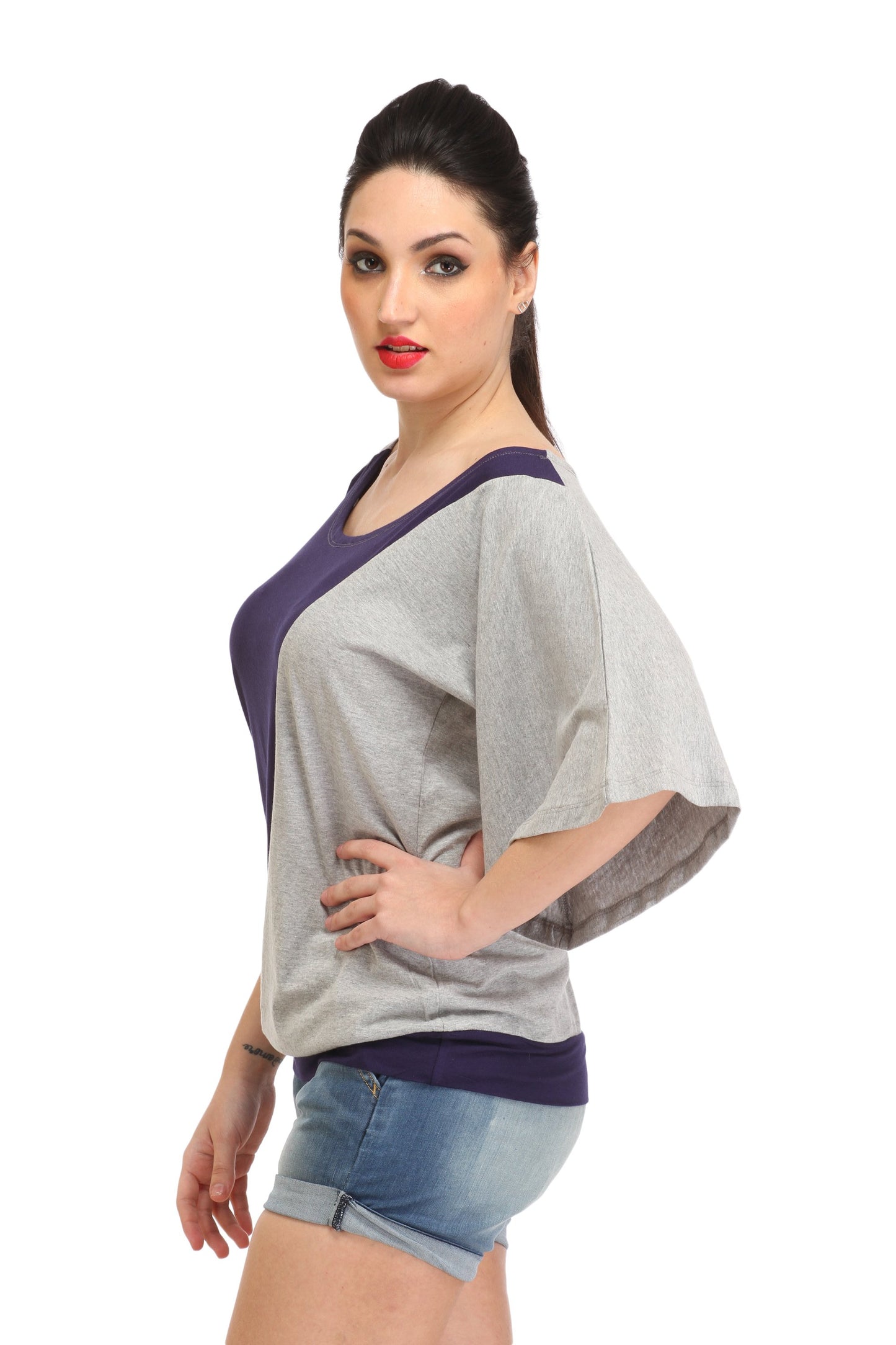 Grey Solid Top