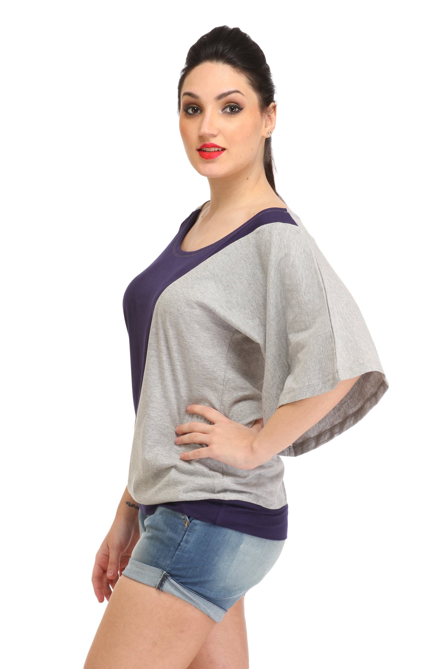 Grey Solid Top
